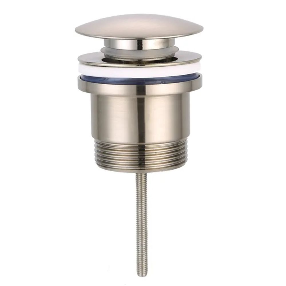 Universal Mushroom Pop Up Waste Brushed Nickel 32mm