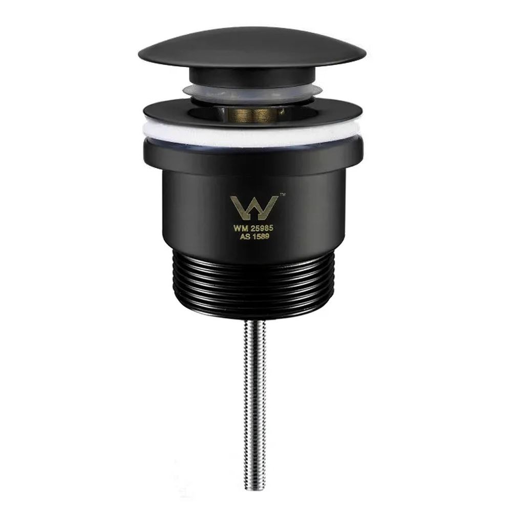 Universal Mushroom Pop Up Waste Matte Black 32mm