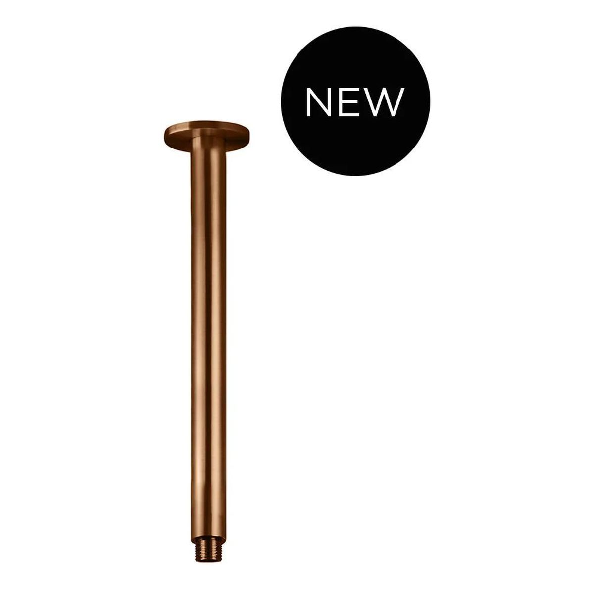Round Ceiling Shower Arm 300mm, Lustre Bronze