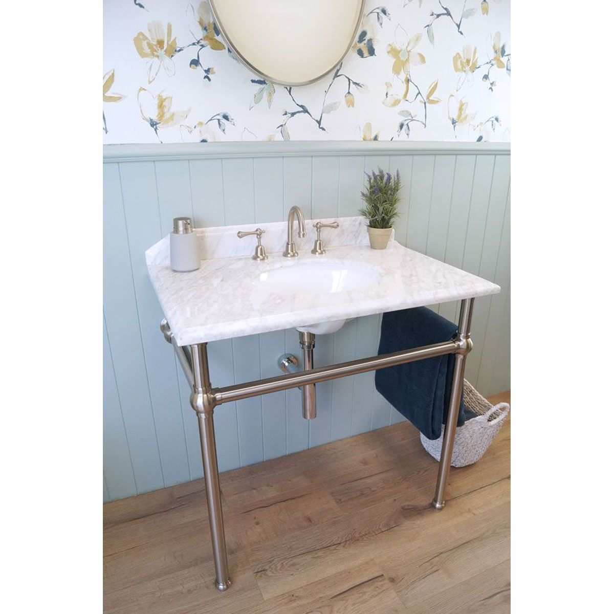 Mayer Chrome Basin Stand To Suit 90X55 Top