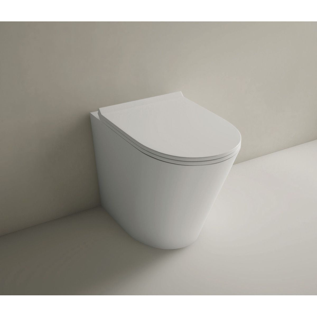 Studio Bagno Manhattan Matte White Wall Faced Package With Expert Evo Pneumatic Cistern