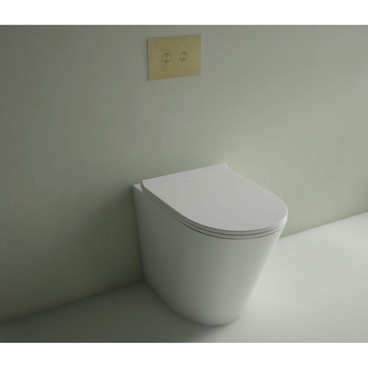 Studio Bagno Manhattan Wall Faced Pan - Matte White