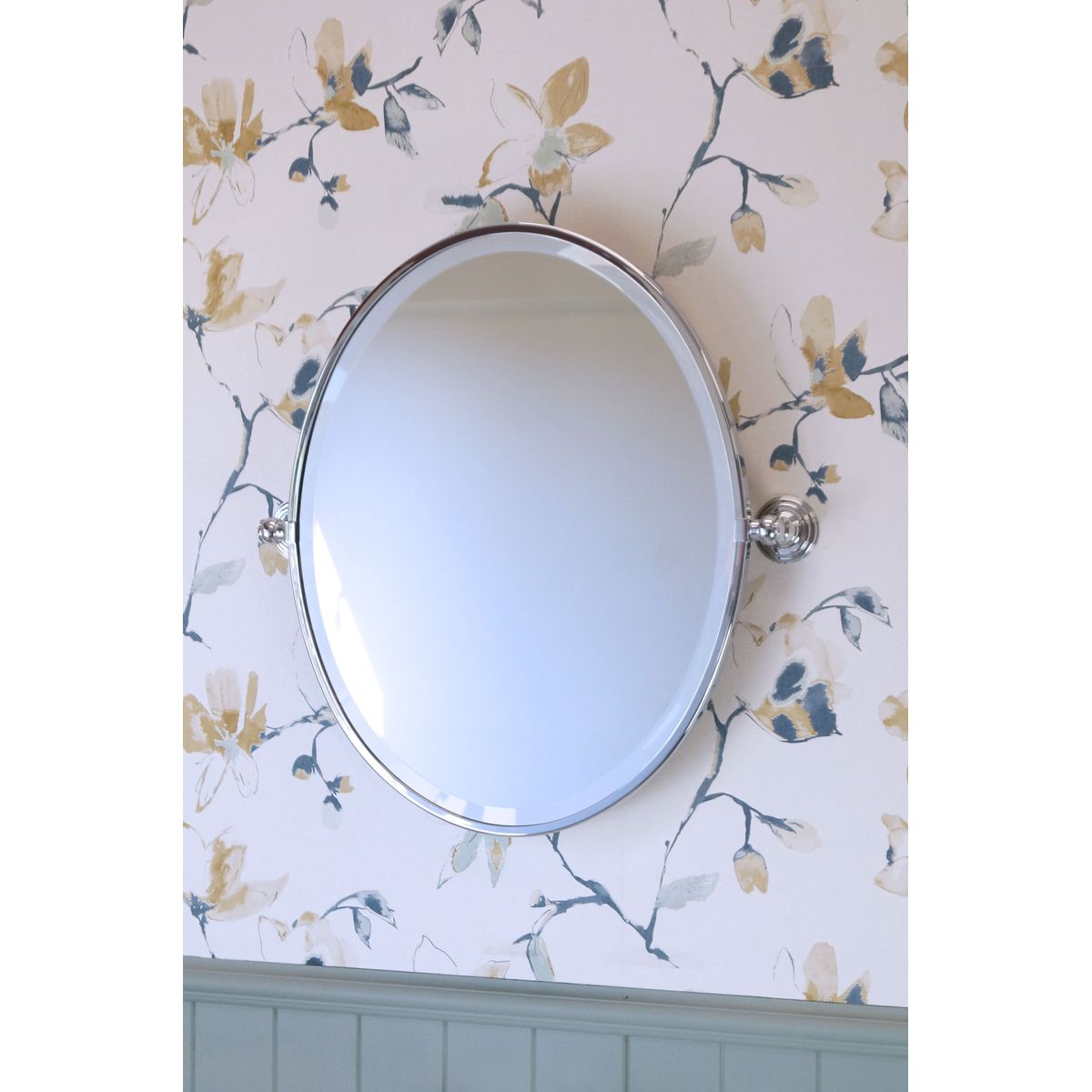 Mayer Oval Mirror - Chrome