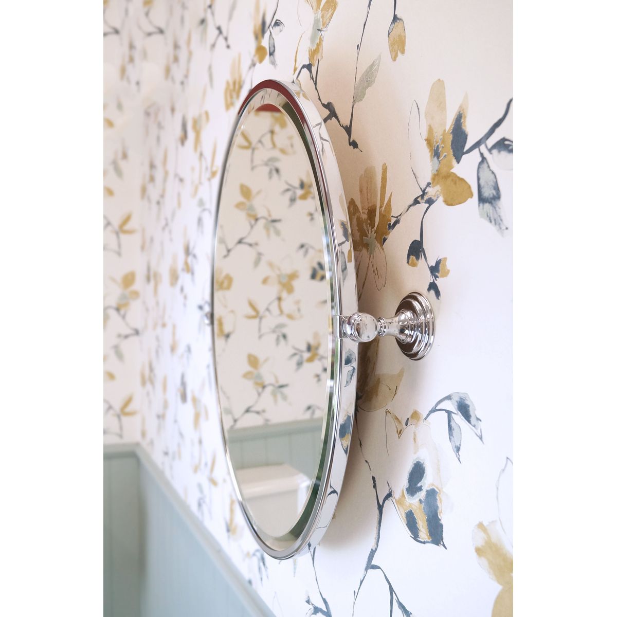 Mayer Oval Mirror - Chrome