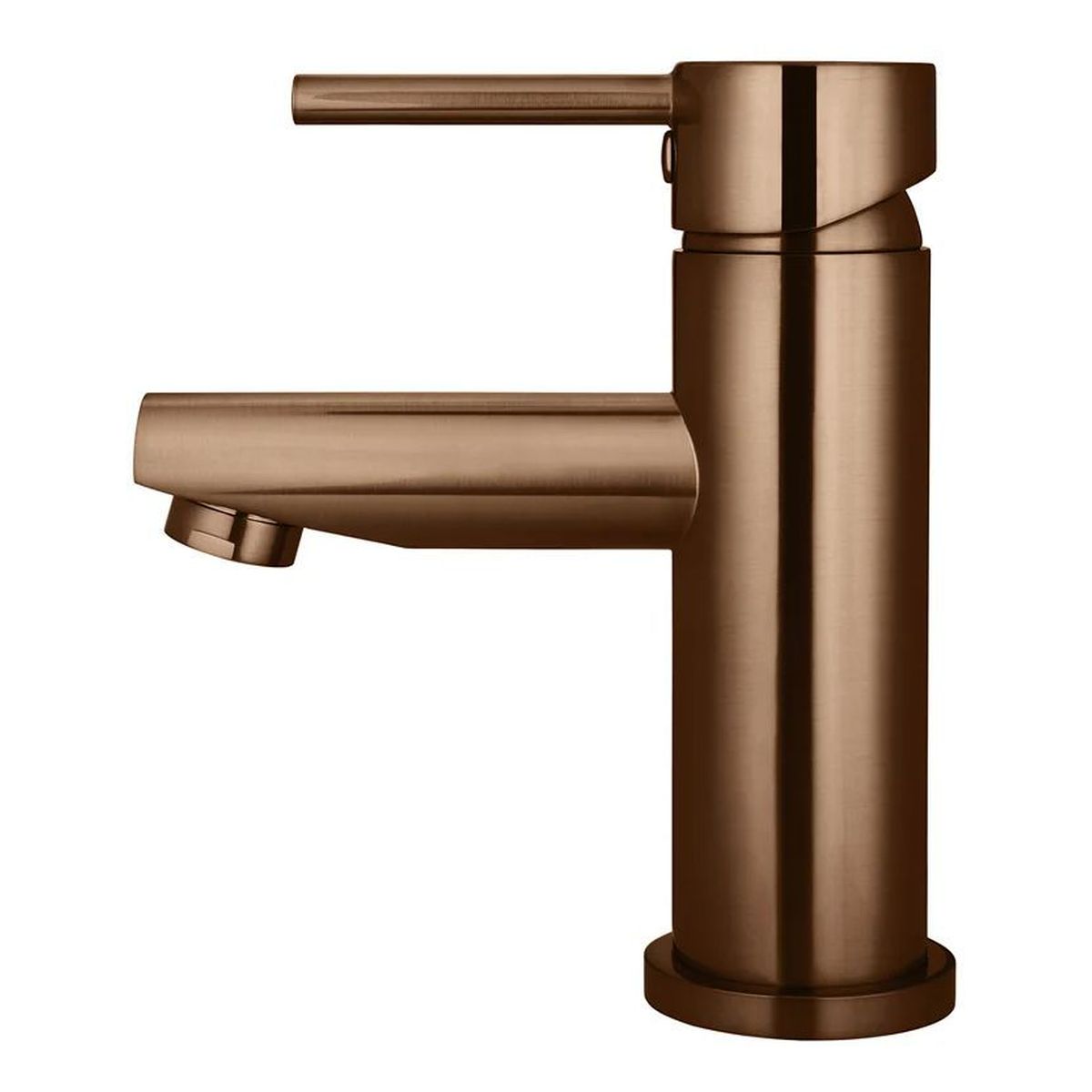 Round Basin Mixer , Lustre Bronze