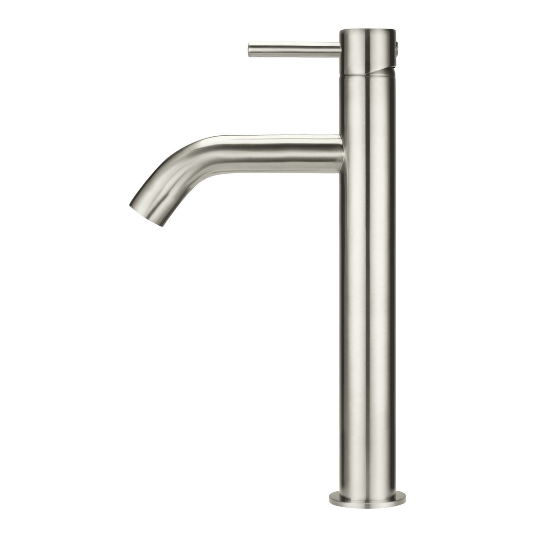 Piccola Tall Basin Mixer Tap Brushed Nickel
