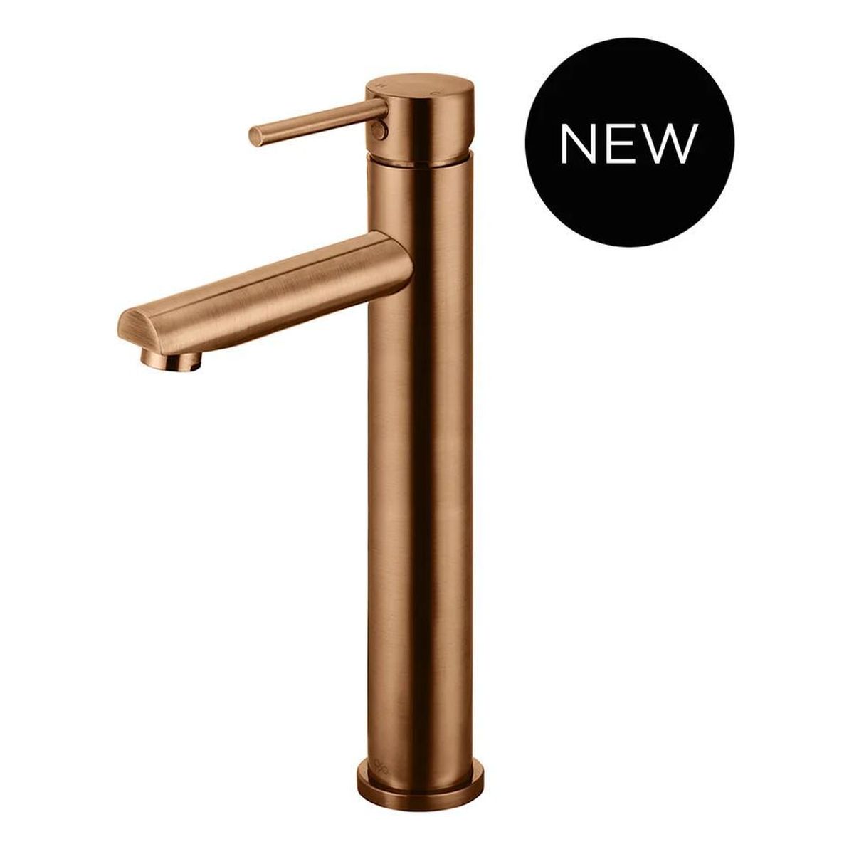 Round Tall Basin Mixer, Lustre Bronze