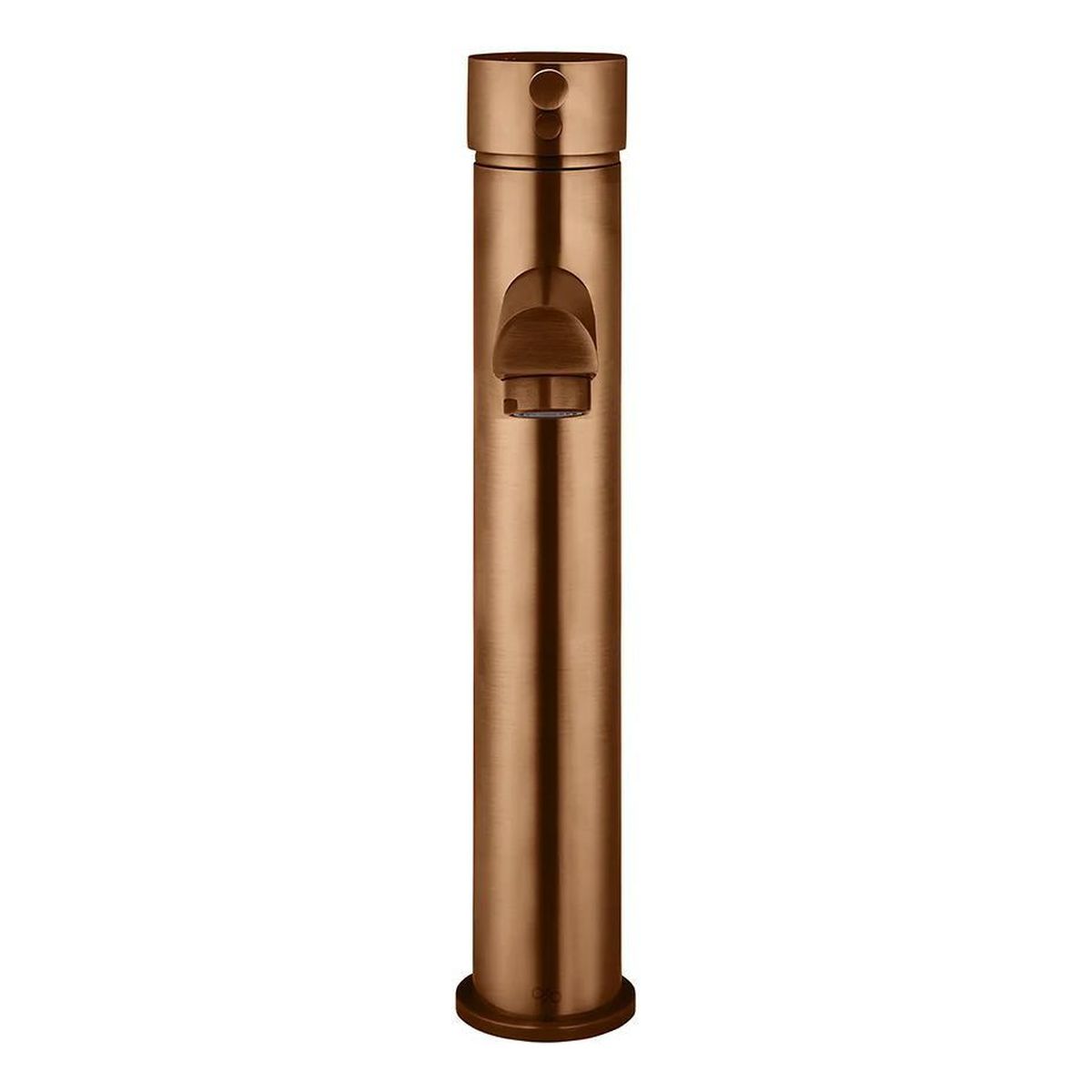 Round Tall Basin Mixer, Lustre Bronze