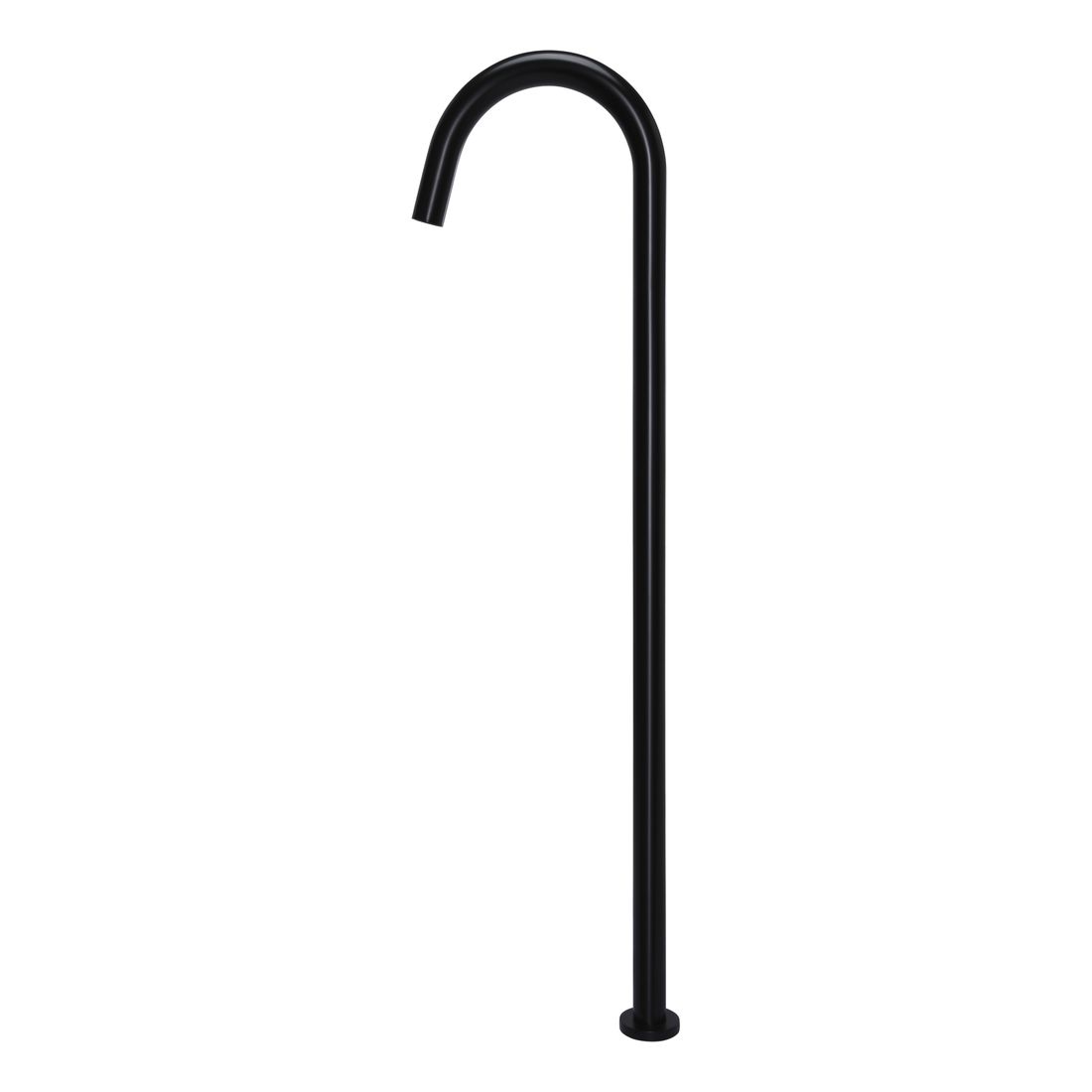 Round Freestanding Bath Spout Matte Black