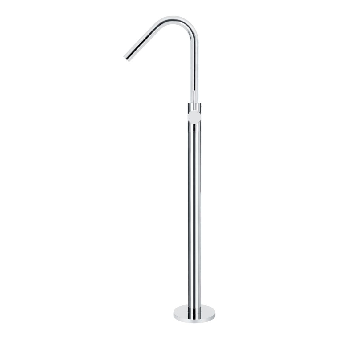 Round Freestanding Bath Spout and Hand Shower MB09-C Chrome