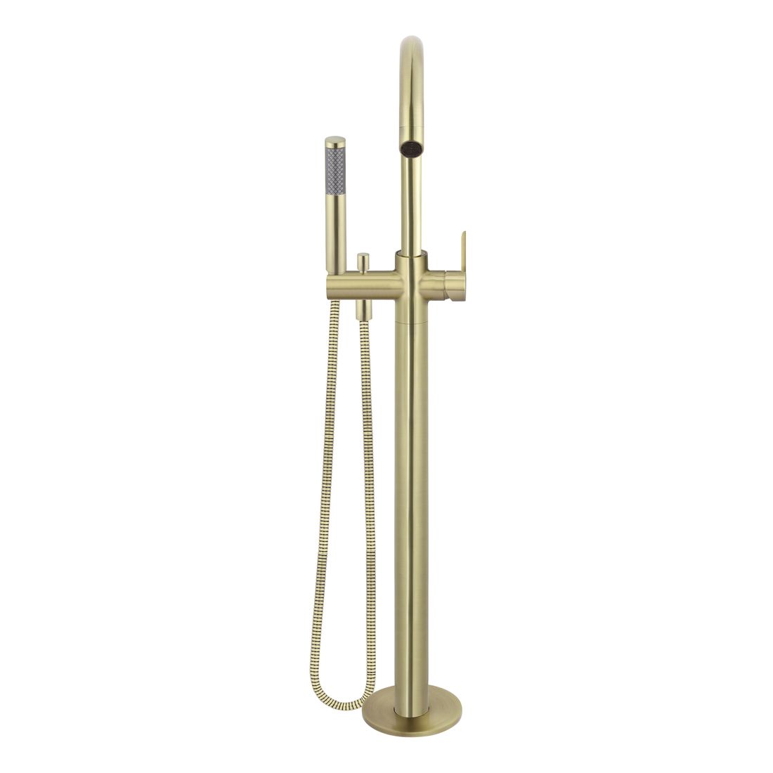 Round Freestanding Bath Spout and Hand Shower MB09PD-PVDBB Tiger Bronze