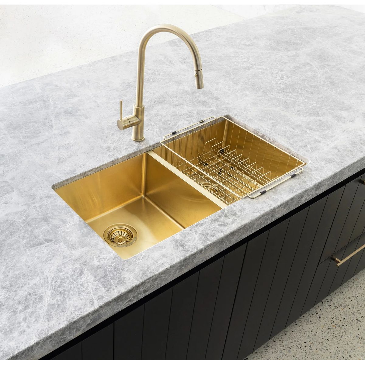 Dish Rack Brushed Bronze Gold