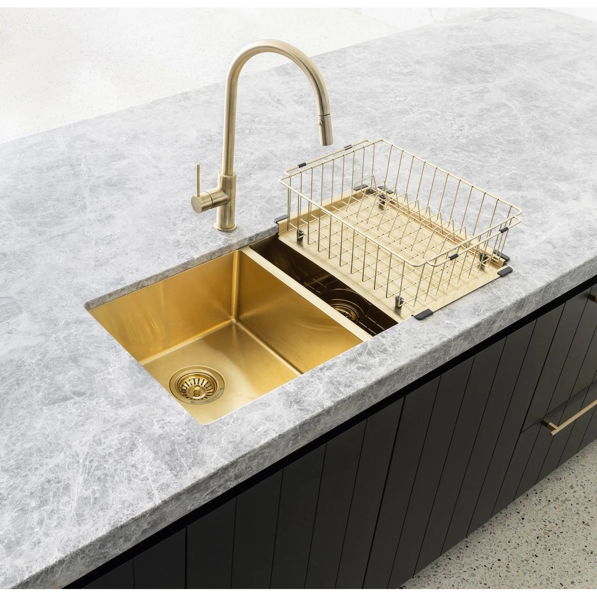 Dish Rack Brushed Bronze Gold