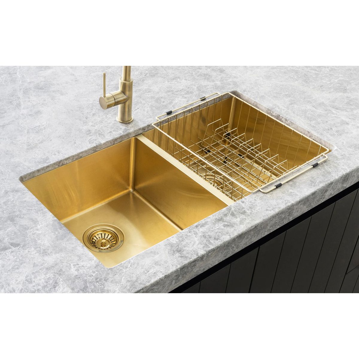 Dish Rack Brushed Bronze Gold