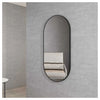 Noosa 1200mm Oval Metal Framed Mirror in Matte Black