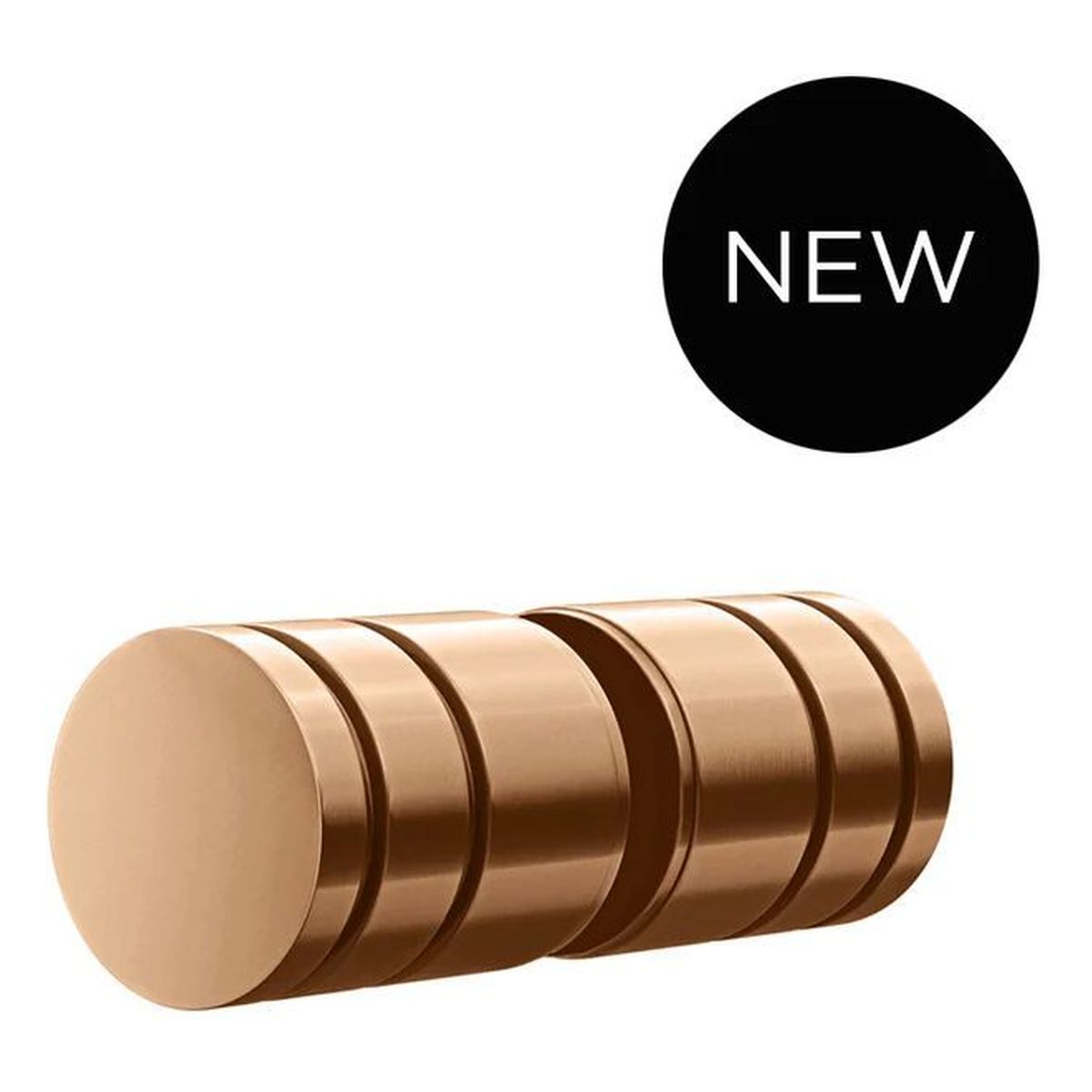 Shower Door Round Handle, Lustre Bronze