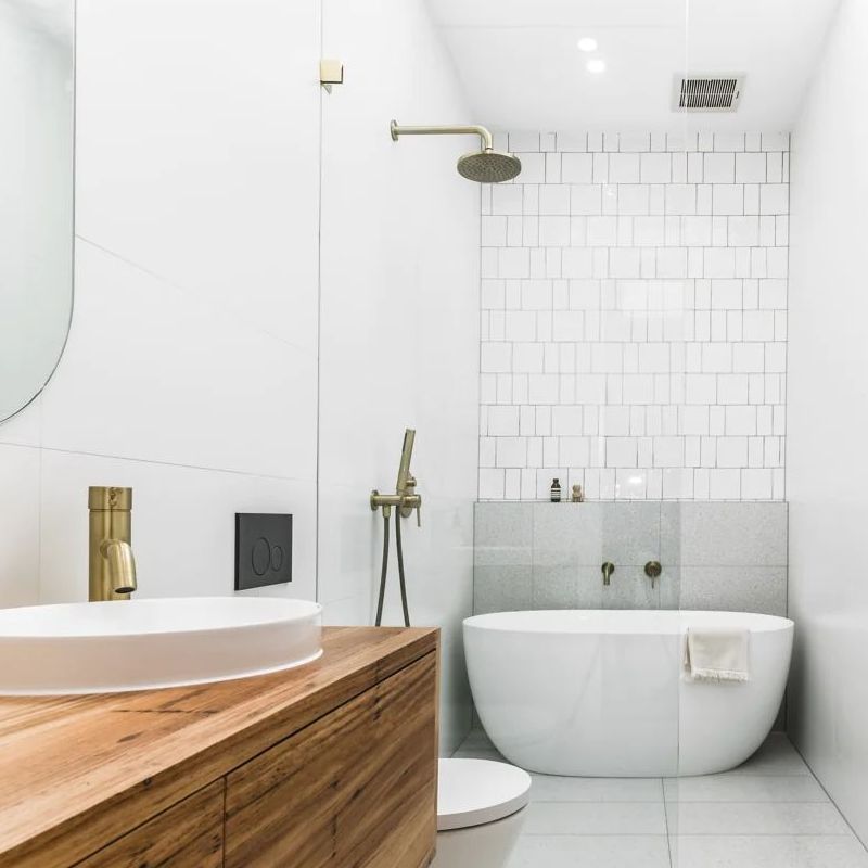 Round Shower Rose 200mm Tiger Bronze