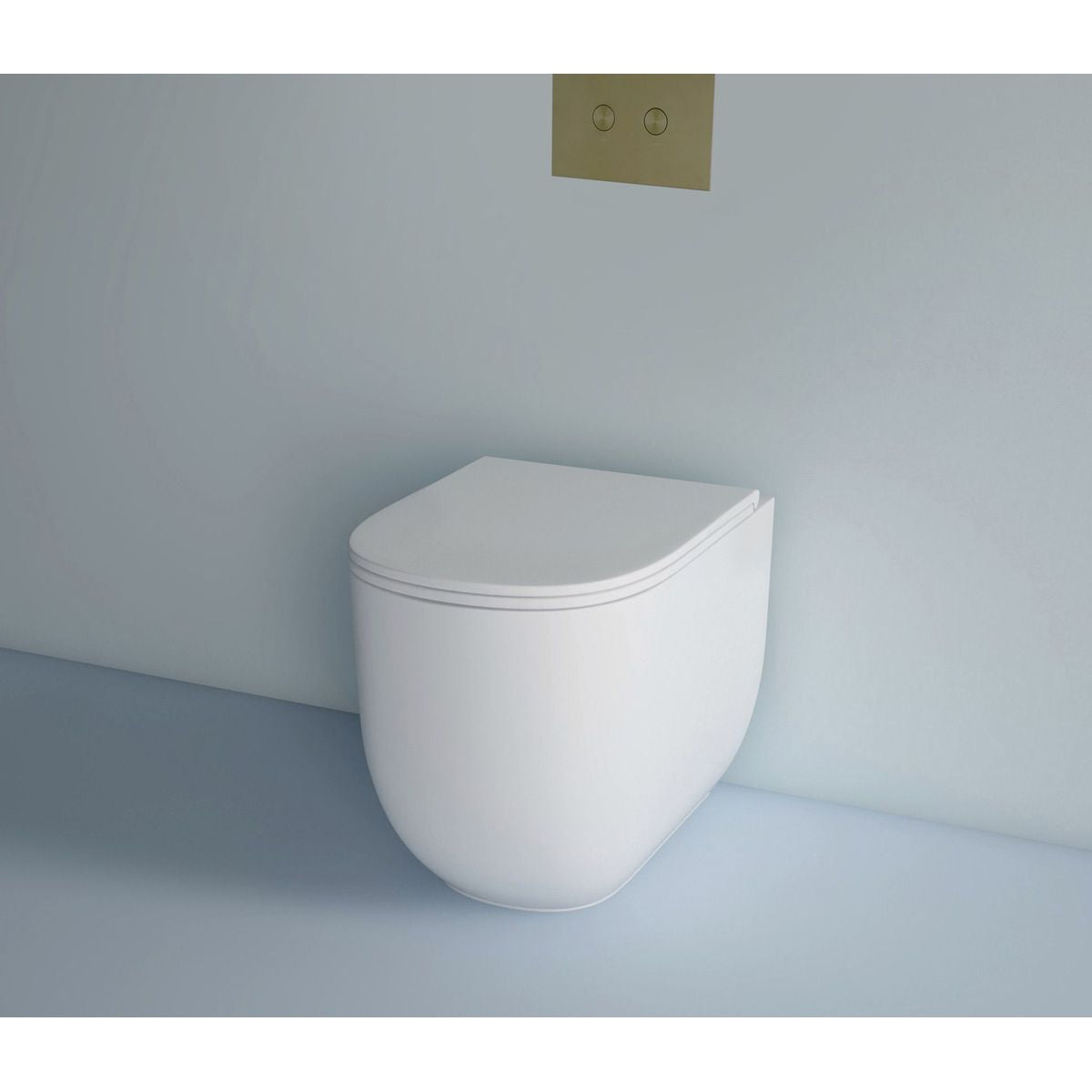 Studio Bagno Matte White Milady Wall Faced Package With Expert Evo Mechanical Cistern