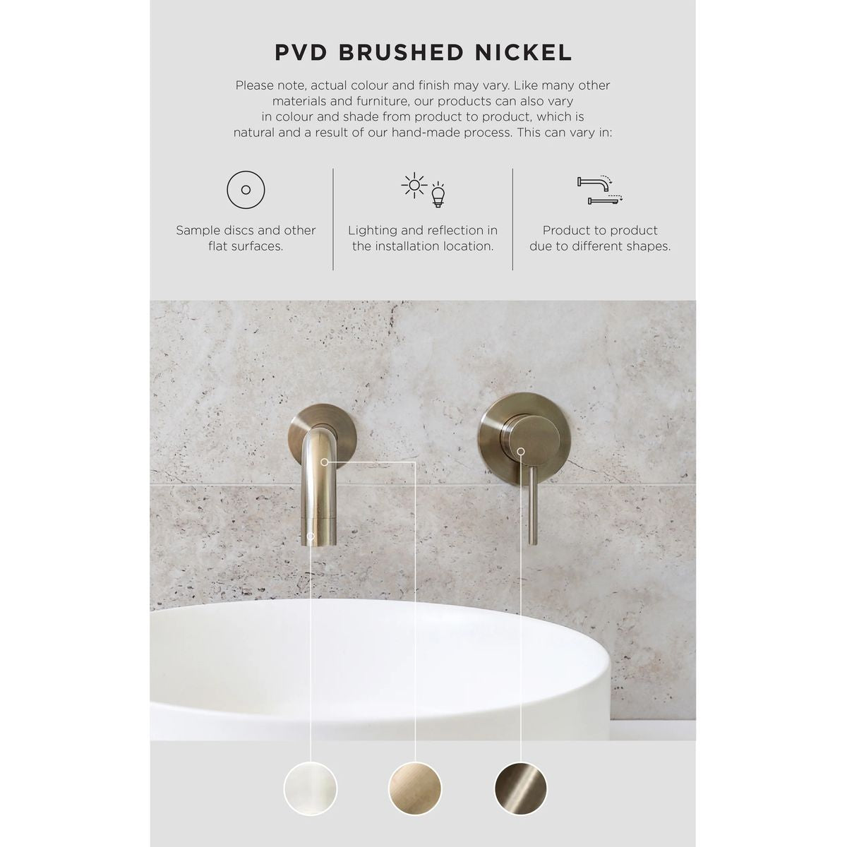Round Kitchen Mixer Tap Curved Brushed Nickel