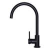 Round Gooseneck Kitchen Mixer Tap MK03 Matte Black