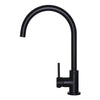 Round Gooseneck Kitchen Mixer Tap MK03 Matte Black