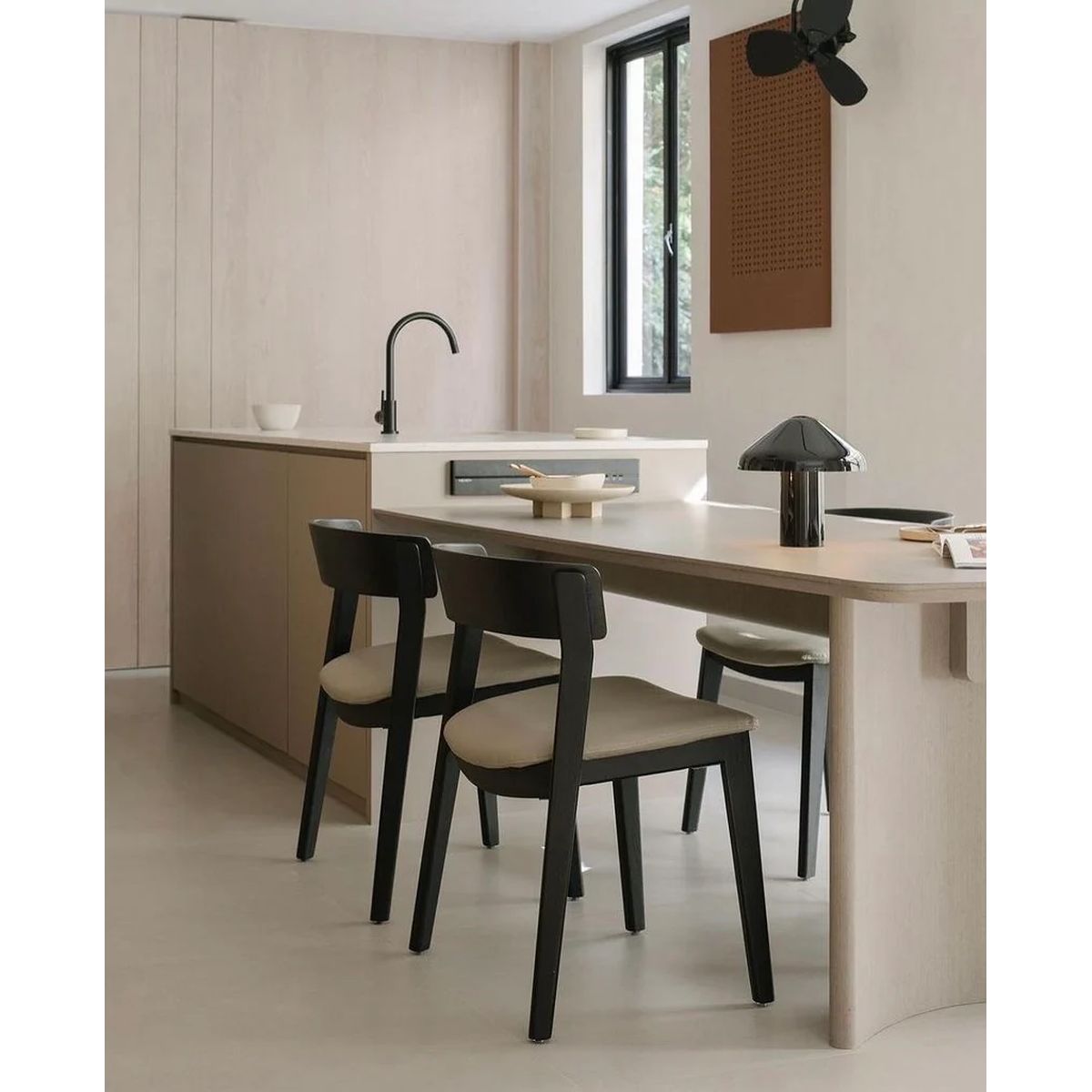 Round Gooseneck Kitchen Mixer Tap MK03 Matte Black