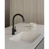 Round Gooseneck Kitchen Mixer Tap MK03 Matte Black