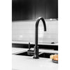 Round Gooseneck Kitchen Mixer Tap MK03 Matte Black