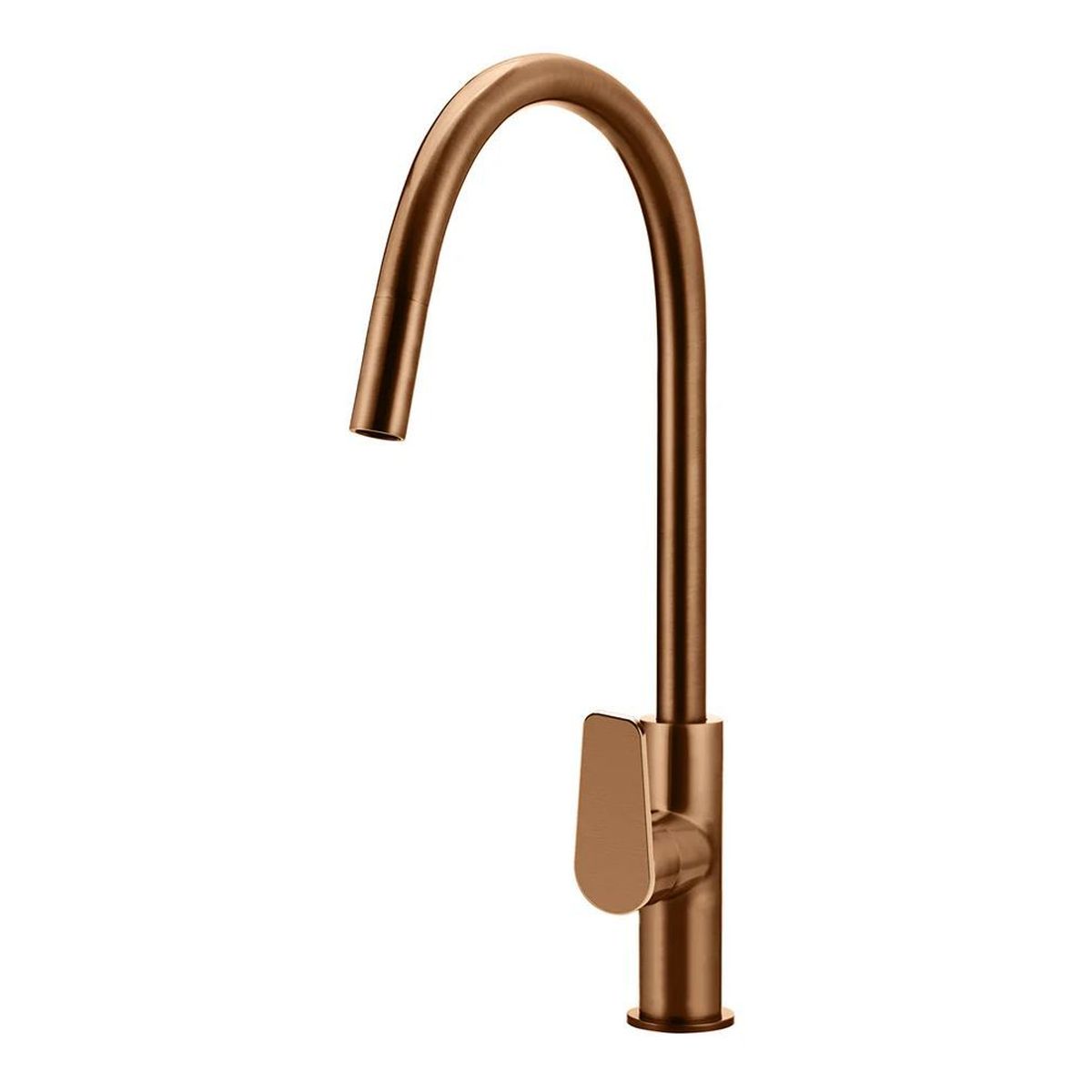 Round Paddle Piccola Pull Out Kitchen Mixer Tap Lustre Bronze