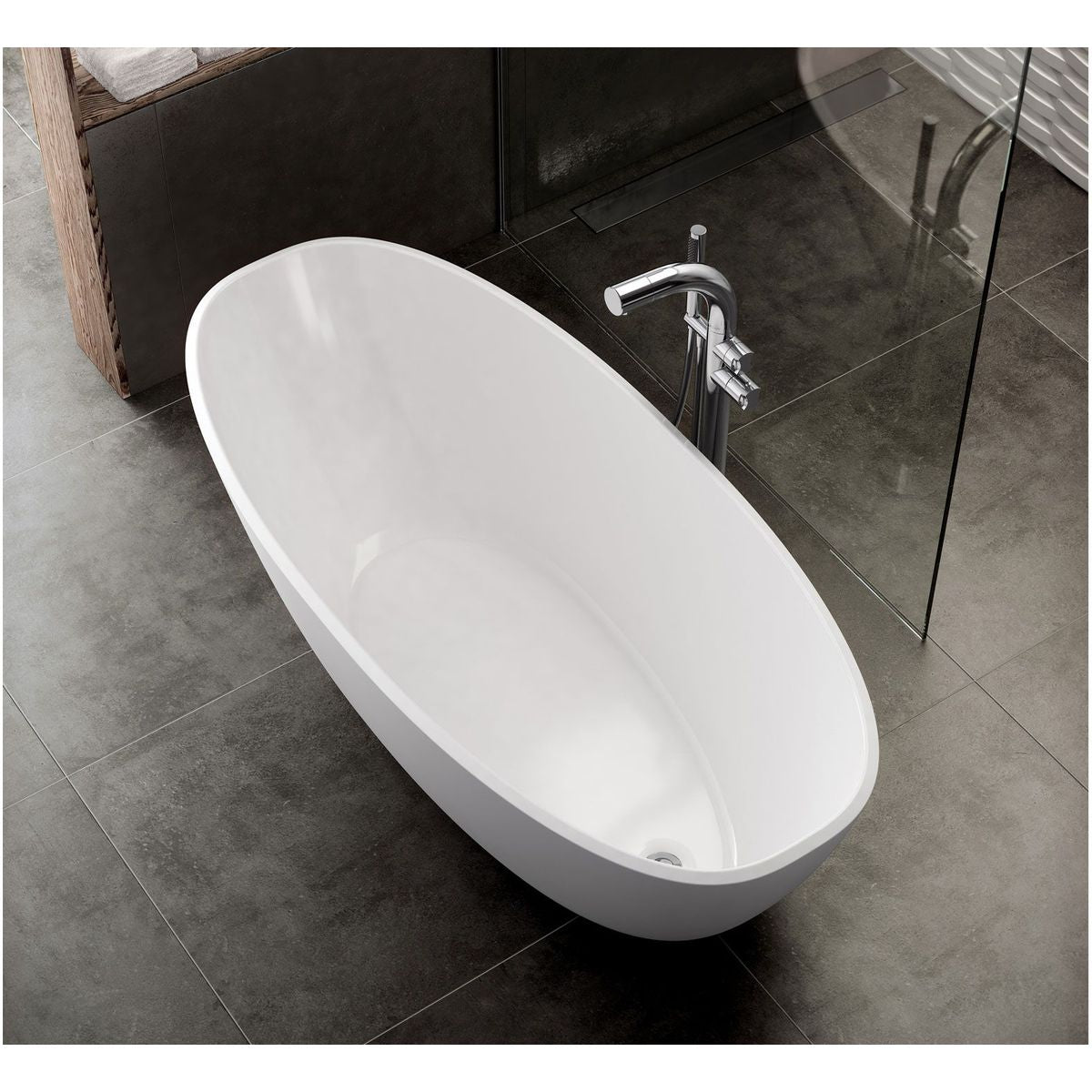 Victoria + Albert Mozzano Bath, Gloss White