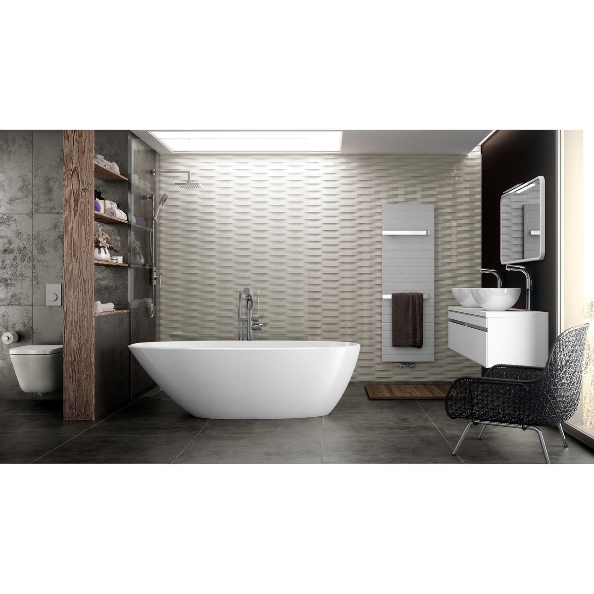 Victoria + Albert Mozzano Bath, Gloss White