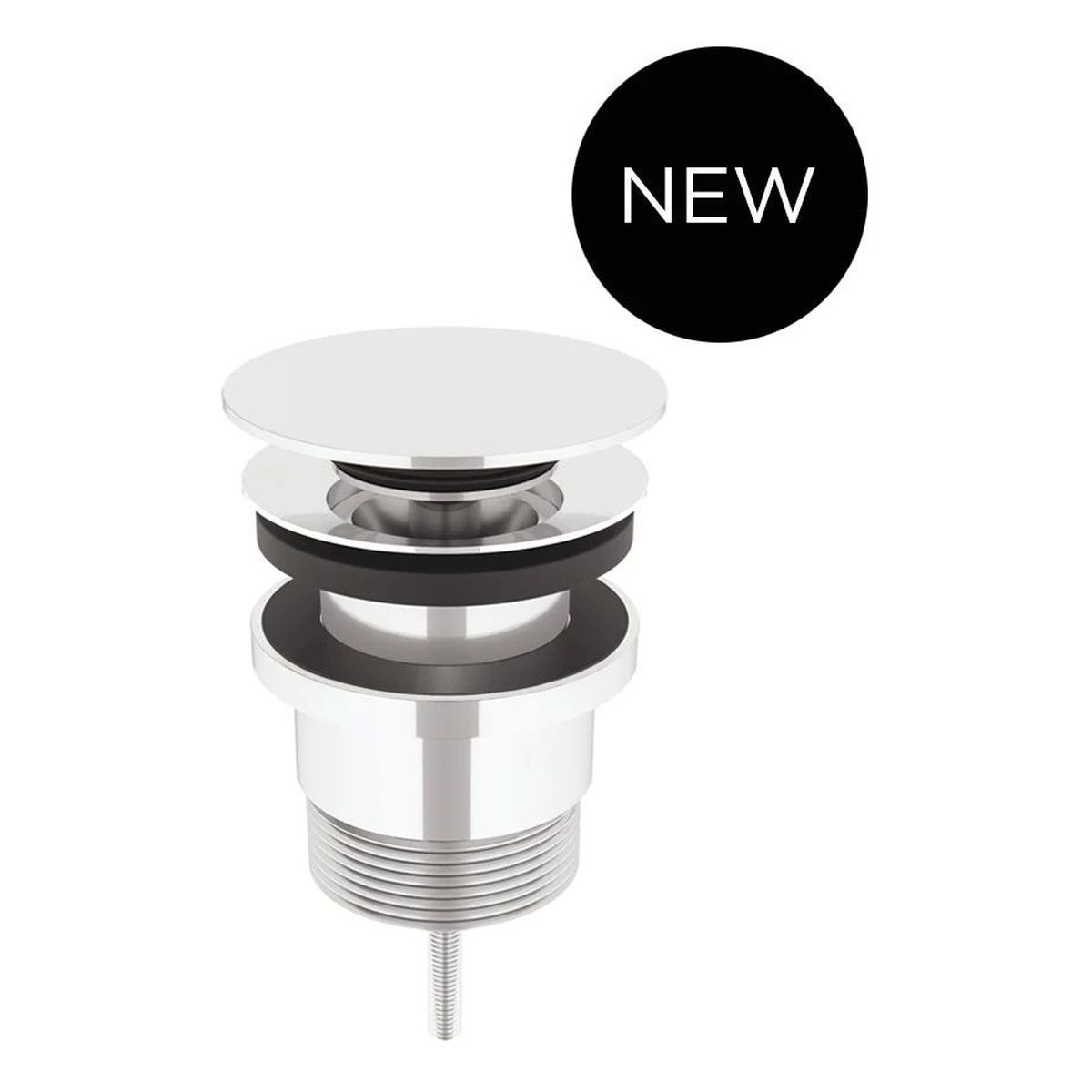 Pop-Up Bath Waste - Removable Grate, Bath & Basin, Chrome