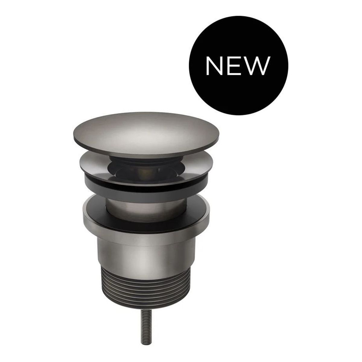 Pop-Up Bath Waste - Removable Grate, Bath & Basin, Shadow Gunmetal