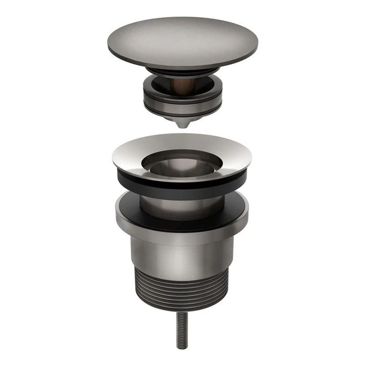 Pop-Up Bath Waste - Removable Grate, Bath & Basin, Shadow Gunmetal