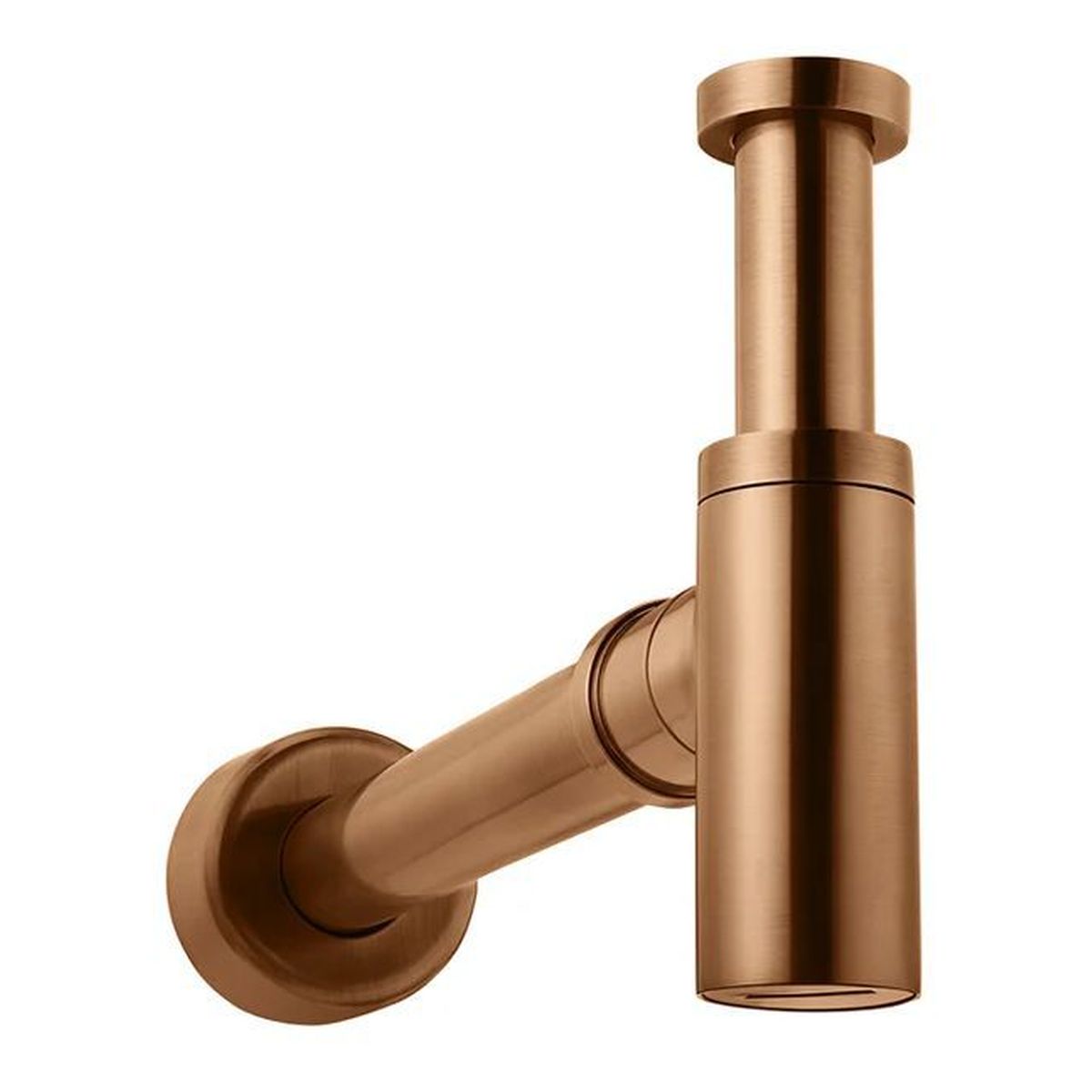 Round Bottle Trap for 32mm basin waste and 40mm Outlet , Lustre Bronze