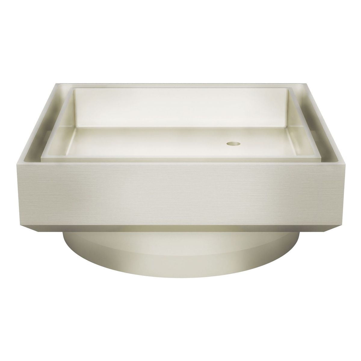 Shower Waste with Tile Insert - Brushed Nickel