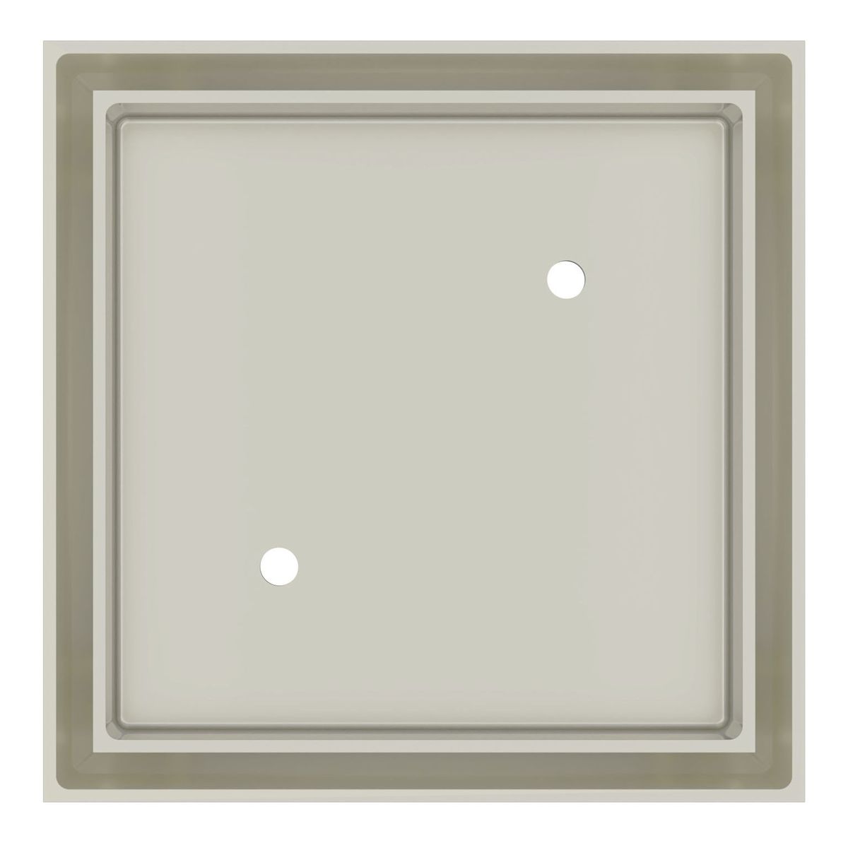 Shower Waste with Tile Insert - Brushed Nickel