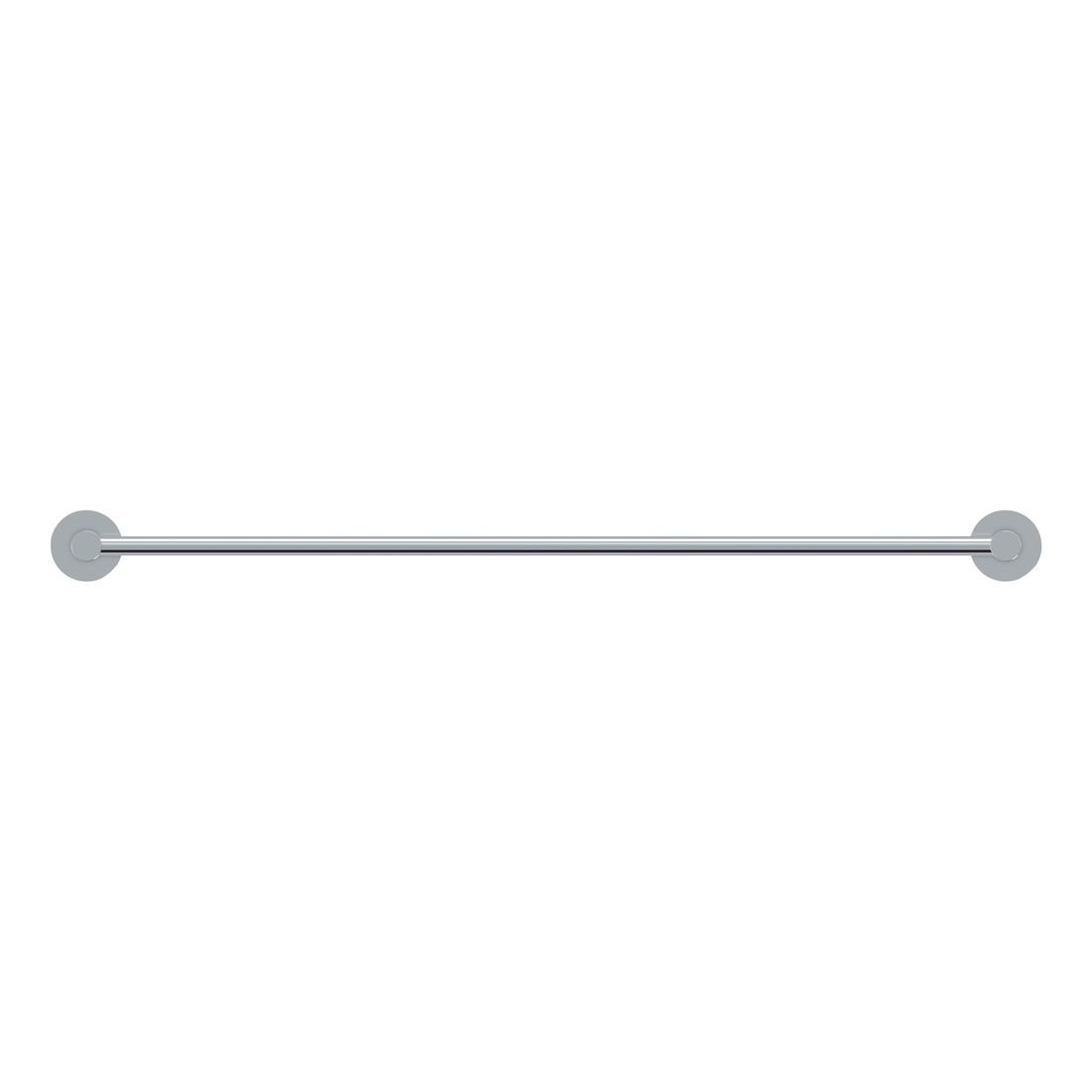 Round Double Towel Rail 600mm Chrome
