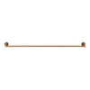 Round Single Towel Rail 600mm , Lustre Bronze
