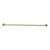 Round Single Towel Rail 600mm , Lustre Bronze