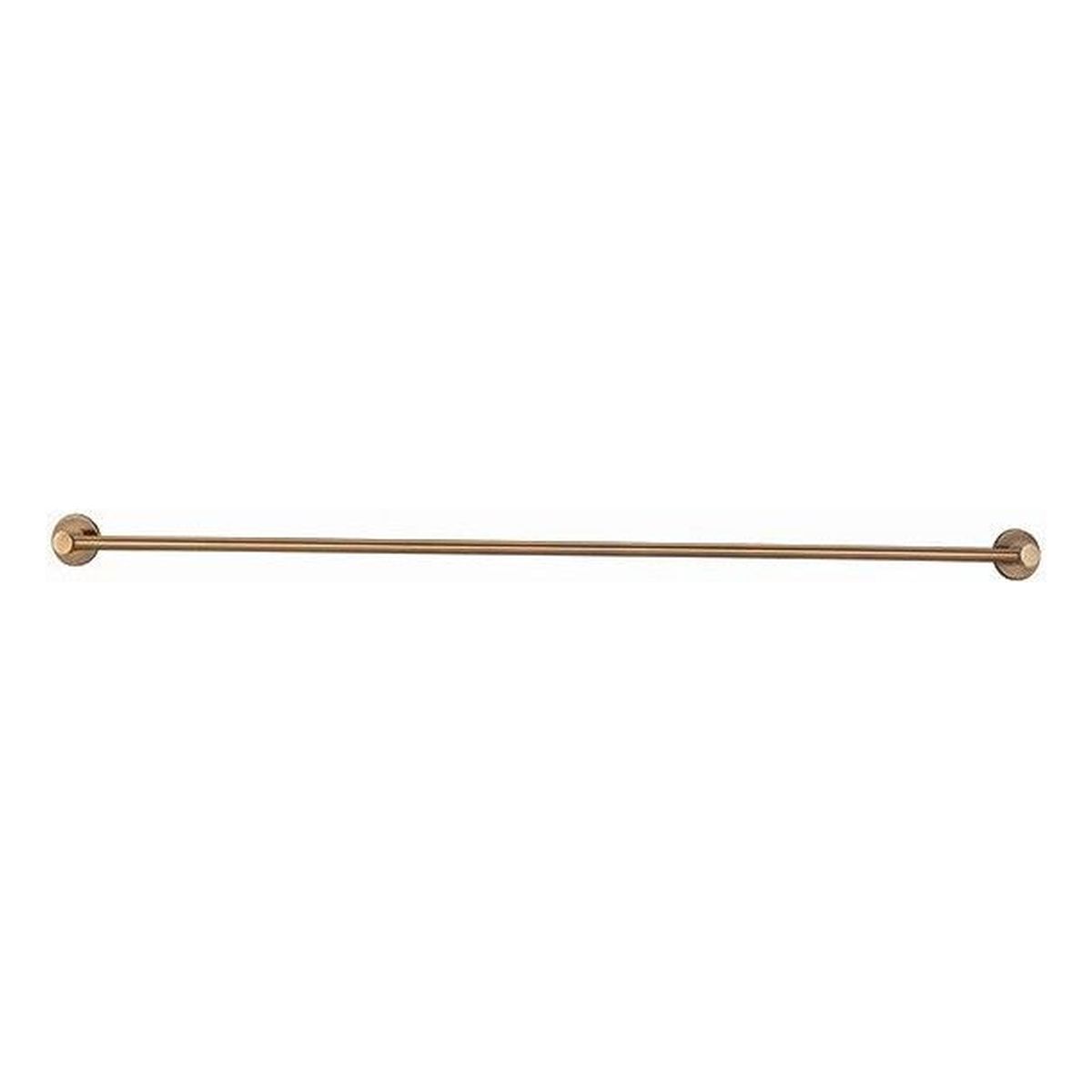 Round Single Towel Rail 600mm , Lustre Bronze