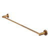 Round Single Towel Rail 600mm , Lustre Bronze