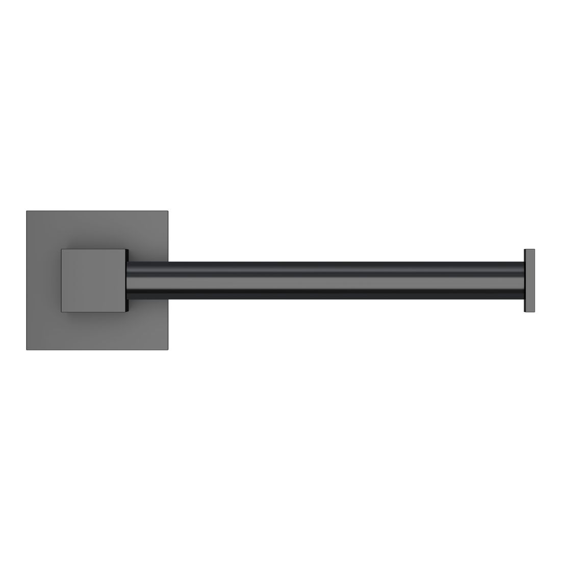 Square Toilet Roll Holder Matte Black
