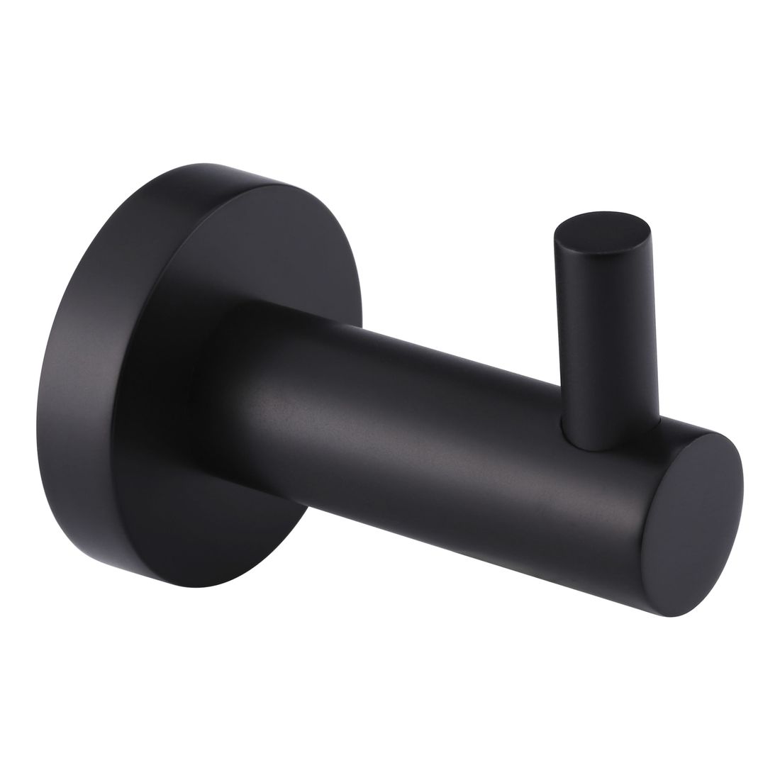 Round Robe Hook Matte Black