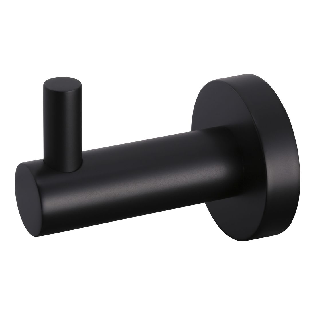 Round Robe Hook Matte Black