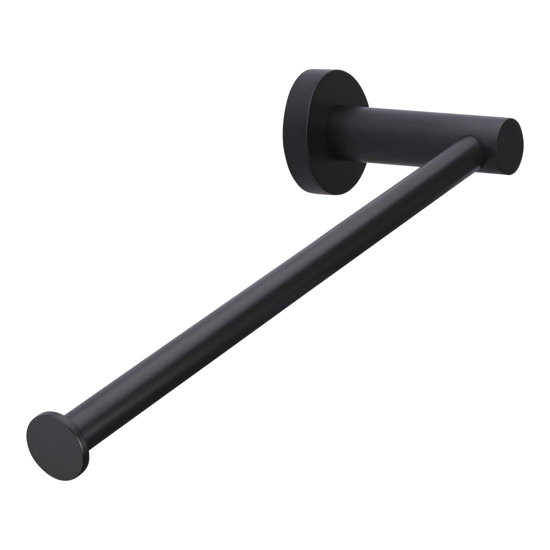 Round Guest Towel Rail Matte Black