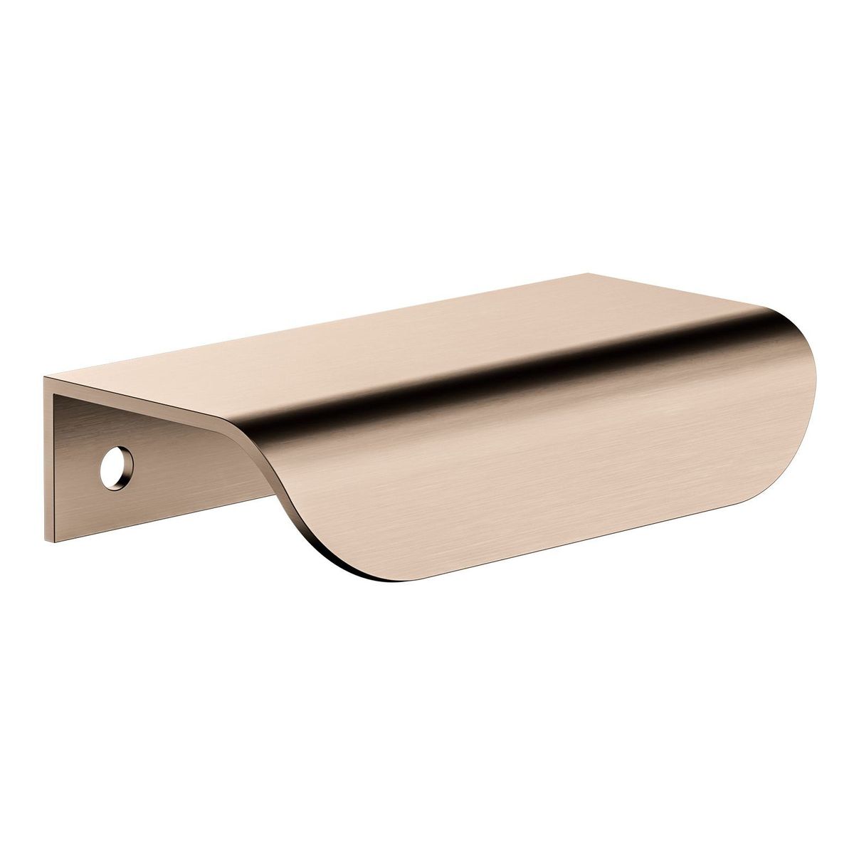Öppen Edge-Pull 75mm Cabinet Handle (Brushed), Champagne