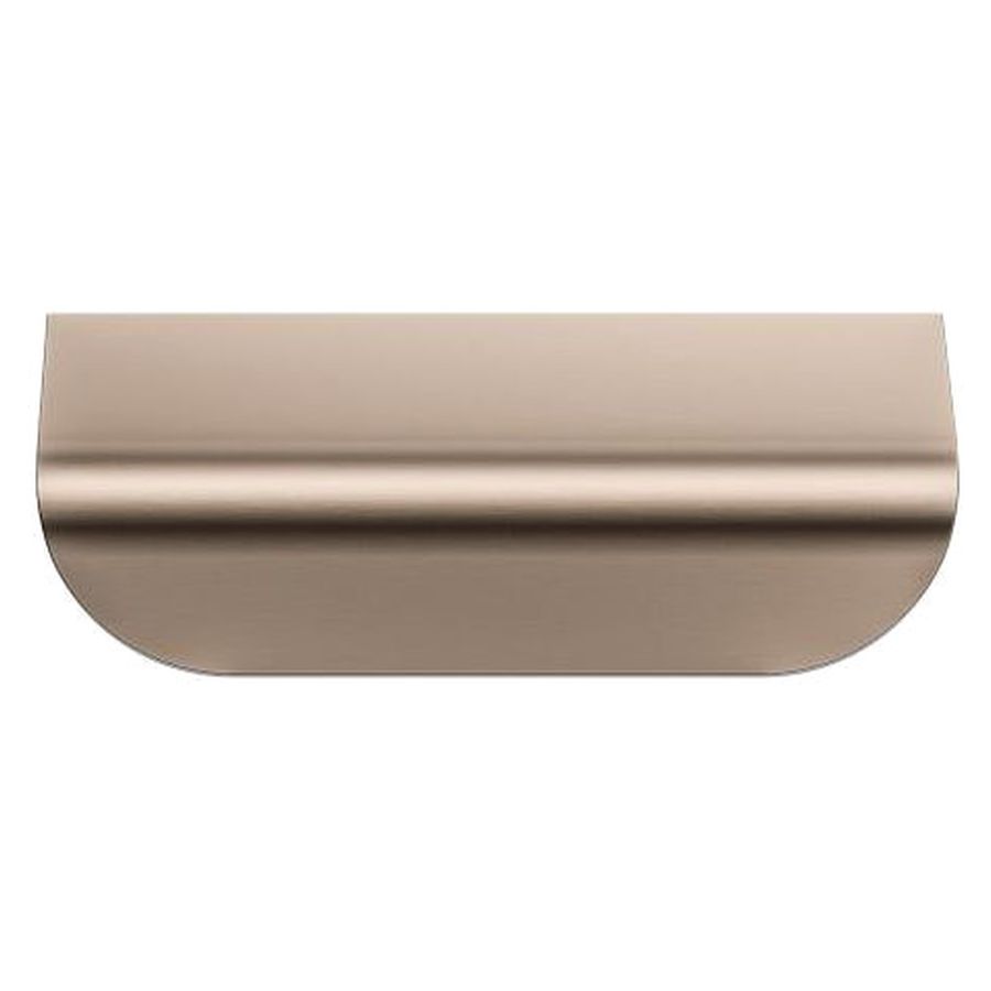 Öppen Edge-Pull 75mm Cabinet Handle (Brushed), Champagne