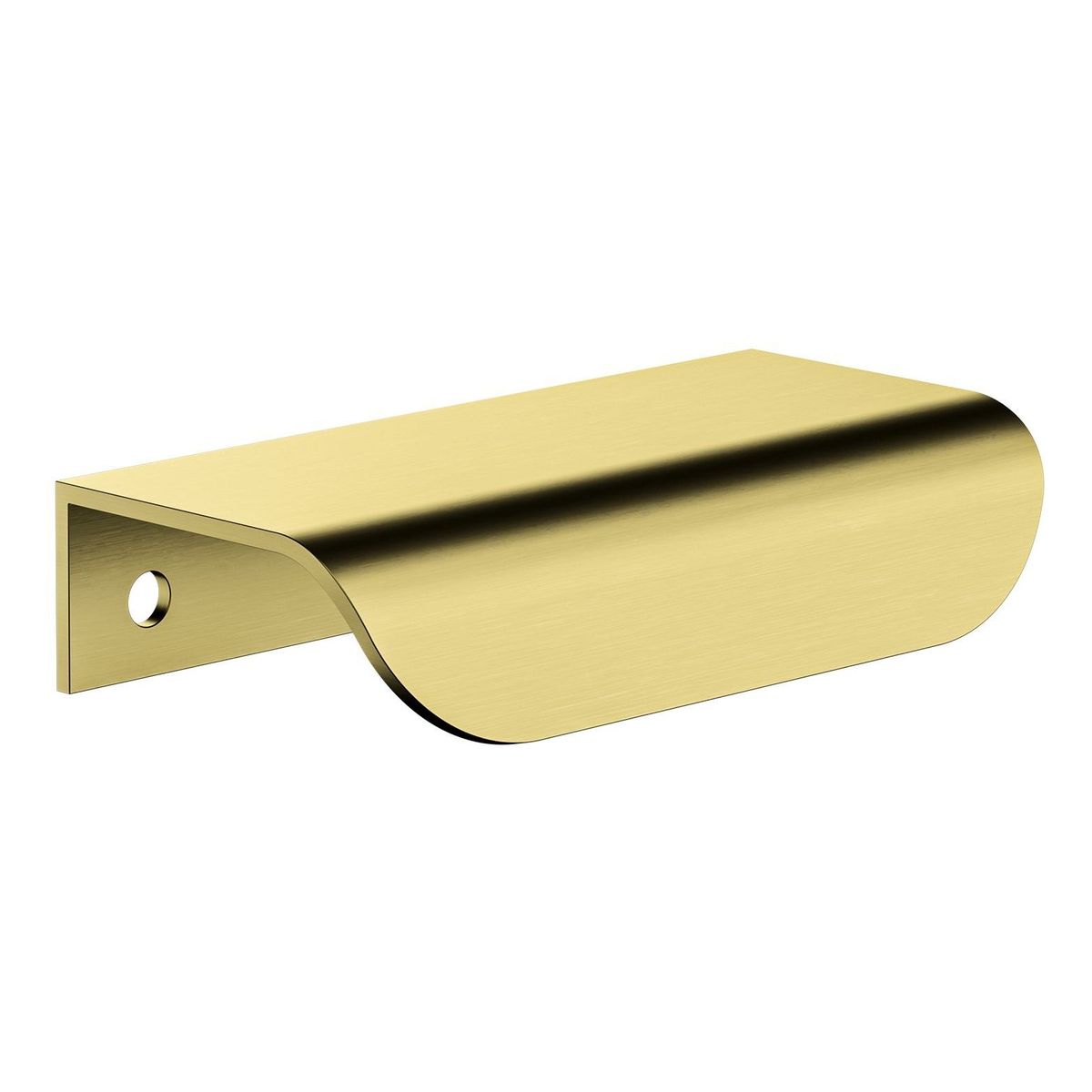 Öppen Edge-Pull 75mm Cabinet Handle (Brushed), Tiger Bronze