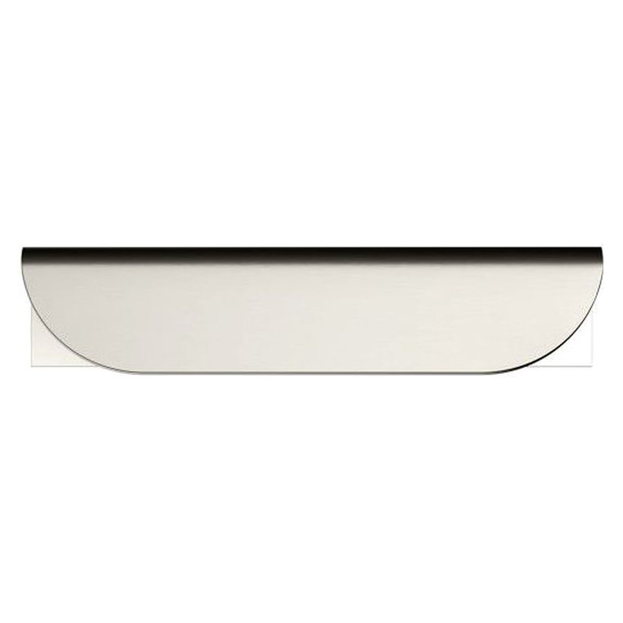 Öppen Edge-Pull 75mm Cabinet Handle (Brushed), Brushed Nickel